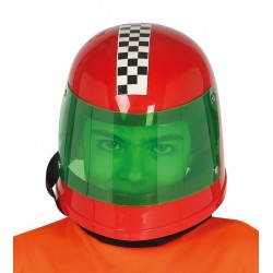 Casco piloto formula 1 rojo infantil