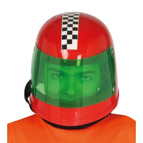 Casco piloto formula 1 rojo infantil