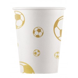 Vasos futbol balon de oro 8uds