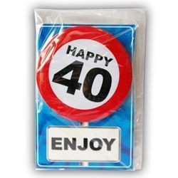 Postal o tarjeta 40 cumpleaños