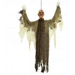 Muneco zombie lombrices de 50 cm halloween