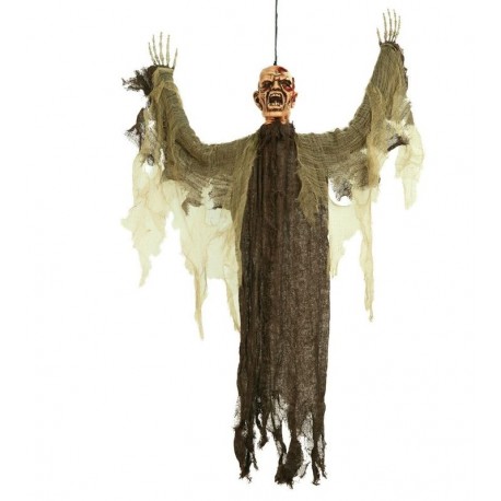 Muneco zombie lombrices de 50 cm halloween