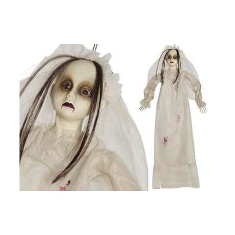 Muneca asesina fantasma 50 cm colgante halloween