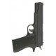 Pistola policia negra gangster 19 x 12 cm