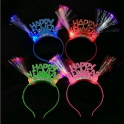 Diadema con luz led happy new year cotillon nochevieja