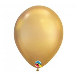 Globo dorado gama Crhome 100 uds