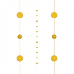 Tira oro decorativa para globos 182 cm