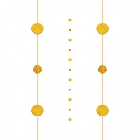 Tira oro decorativa para globos 182 cm