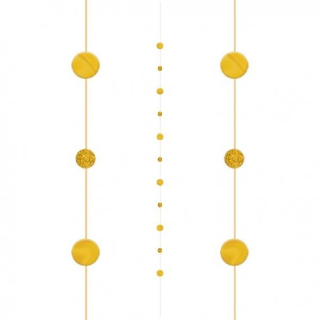 Tira oro decorativa para globos 182 cm