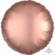 Globo rosa dorado satin redondo 45 cm helio o aire 18"