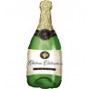 Globo botella de champan grande helio 91x35 cm