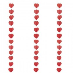 Guirnalda corazones 3 metros san valentin