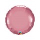 Globo redondo Chrome rosa mauve Qualatex 45 cm unidad