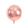 Globo rosa dorado 40 cm redondo orbz
