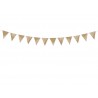 Banderin triangular papel Kraf 18 cm 2,1 metros