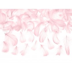 Plumas rosas para decoraciones 3 gr de 5-8 cm