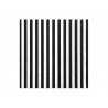 Servilletas negras a rayas 20 uds de 33x33 cm