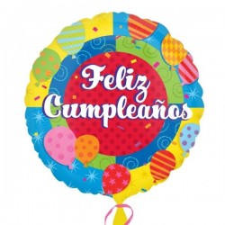 Globo Feliz Cumpleanos mini 9 globos