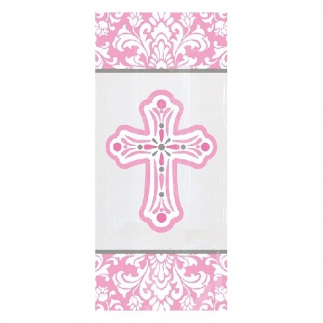 Bolsas de celofan rosas para comunion 20 uds