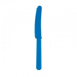 Cuchillos Azul Royal de plastico 10 unidades