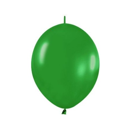 Globo Link O Loon 12 Verde Selva Sempertex 25 uds 30 cm cadena