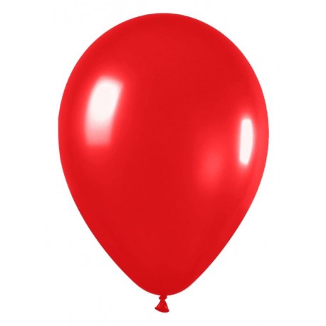 Globo metal rojo sempertex 12 unidades de 30 cm R12