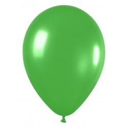 Globo Sempertex R12 30 cm Metal Verde Lima 12 uds