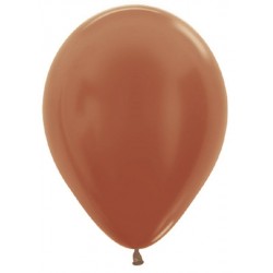 Globo Sempertex R12 30 cm Metal Cobre 50 uds