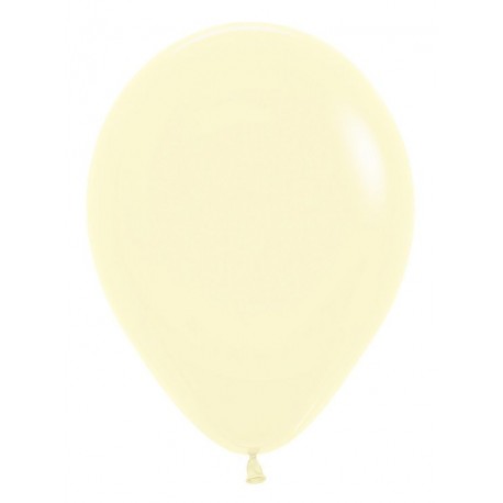 Globo Sempertex R12 30 cm Amarillo pastel 12 uds