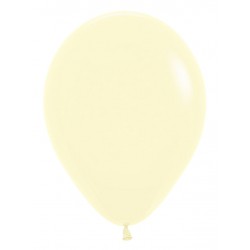 Globo Sempertex R12 30 cm amarillo pastel 50 uds
