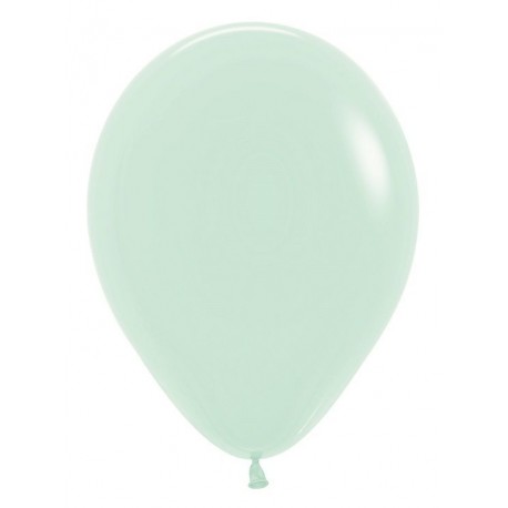 Globo Sempertex R12 30 cm Verde pastel 12 uds