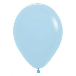 Globo Sempertex R12 30 cm Azul pastel 12 uds