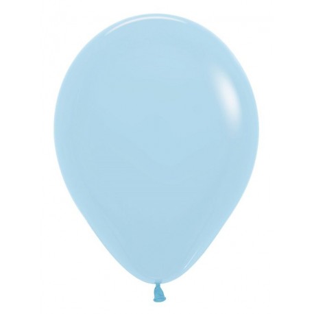 Globo Sempertex R12 30 cm Azul pastel 12 uds