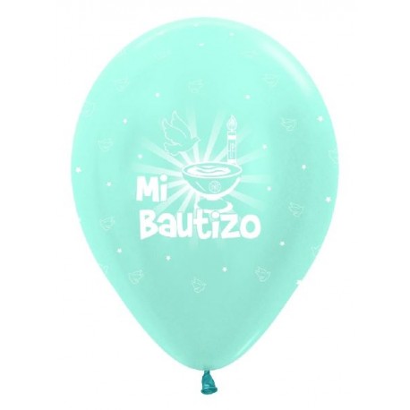Globos Bautizo azules 10 uds de 30 cm Sempertex