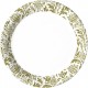 Platos flores vintage 8 uds 23 cm