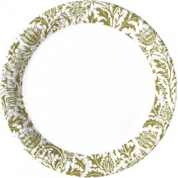 Platos flores vintage 8 uds 23 cm