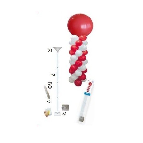Kit columna para globos bases y palos 160 cm