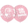 Globos Es una niña rosa 8 uds 30 cm