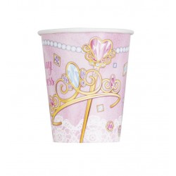 Vasos cumpleaños princesa 8 uds