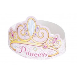 Tiaras de princesas 6 uds cumpleanos