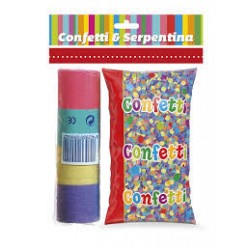 Bolsa de confeti y serpentina en bolsa kit cotillon