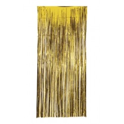 Cortina metalizada oro 100x200 cm para decoraciones fondos