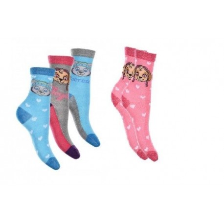 Calcetines patrulla canina rosa talla 27 30