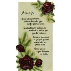 Poema abuela emotivo en piedra