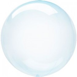 Globo redondo transparente azul