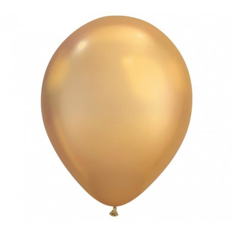 Globo Oro chorme qualates 25 uds 28 cm 11