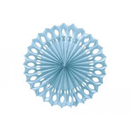 Abanico azul de 50 cm decoracion fiesta
