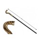 Baston serpiente 90 cm dorado