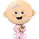 Globo bebe niña 96 cm helio o aire