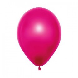 Globos Duo Fucsia cristal metal 25 uds 30 cm